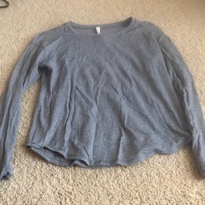 Euc lululemon grey pebbles long sleeve size 10